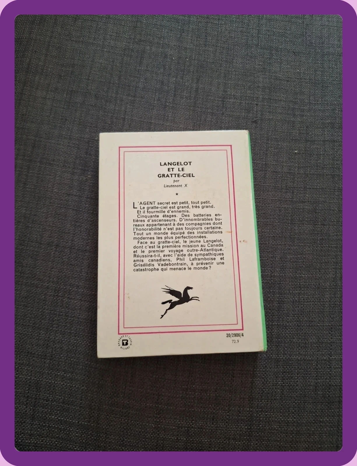 Livro vintage "Langelot et le gratte-ciel" - Tenente X – photo 3